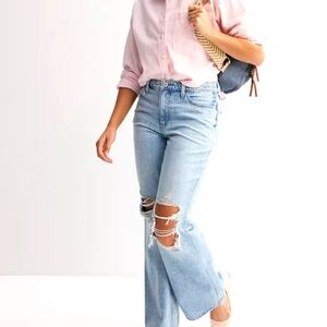 Mid-Rise Flare Jeans